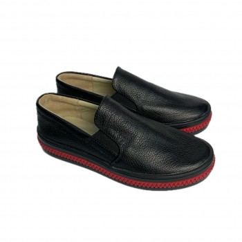 Мокасини для дівчинки чорні натуральна шкіра 36