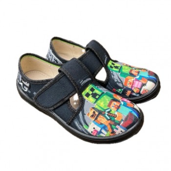 Текстильні дитячі капці Waldi 360-733 чорні