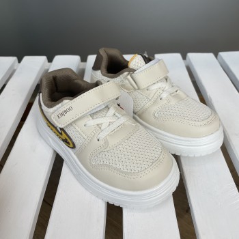 Дитячі кеди сітка унісекс 21-26 бежеві 