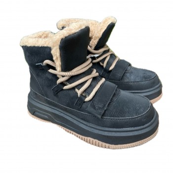 Уггі зимові для дівчинки 27-32 чорні 