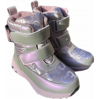 Термо черевики Tom.m 10788 рожевий перламутр