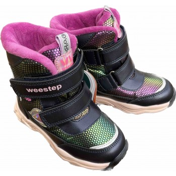 Термо черевики Weestep 7016 сині з рожевим