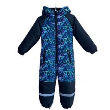 Зимовий суцільний дитячий термо комбінезон 98 р