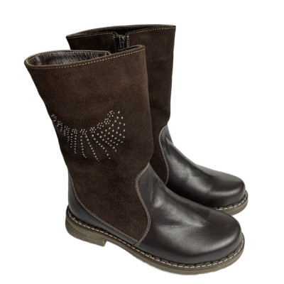 Демісезонні чоботи для дівчинки Bistfor корчневі